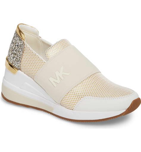 michael kors metallic sneakers|michael kors sparkle sneakers.